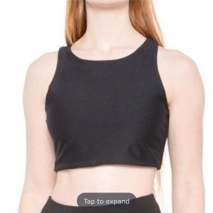 Becco Women's High Neck Low Impact UPF 20 Sports Bra in Black